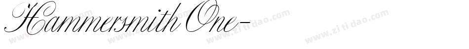 Hammersmith One字体转换